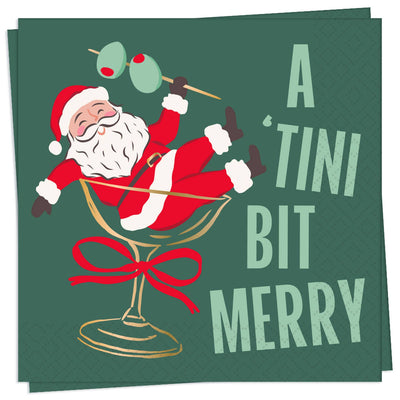 "Tini Bit" Cocktail Napkin | Putti Christmas Entertaining