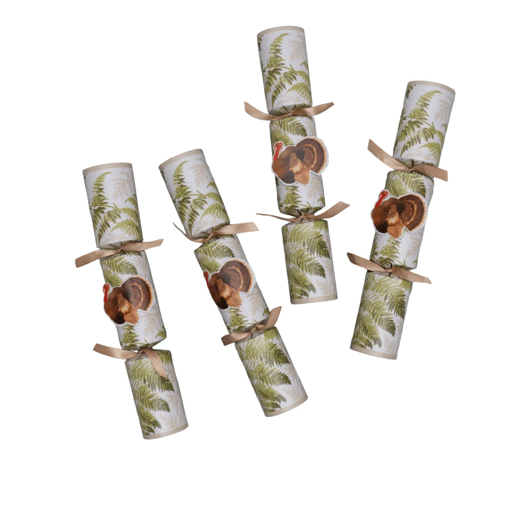 Turkey Among Ferns Fall Crackers | Putti Thanksgiving Celebrations