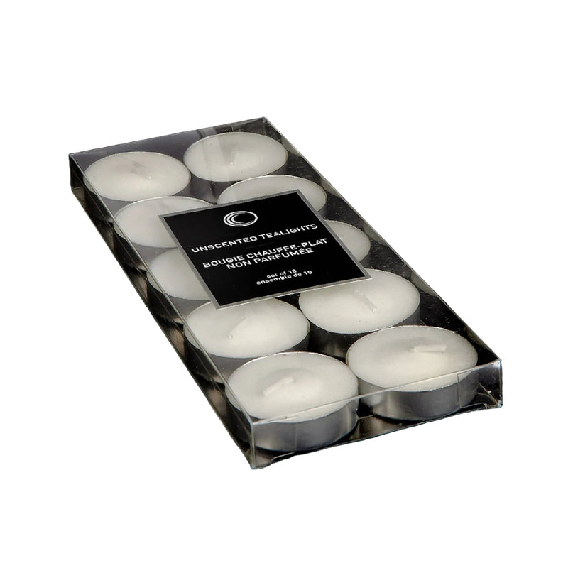 Unscented White Tealights - 10 pack | Putti Fine Furnishings