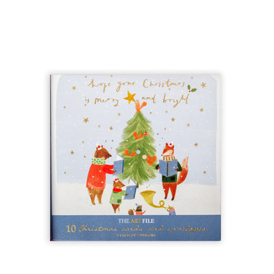 Cosy Christmas "Merry Christmas and Happy New Year" Greeting Card Wallet