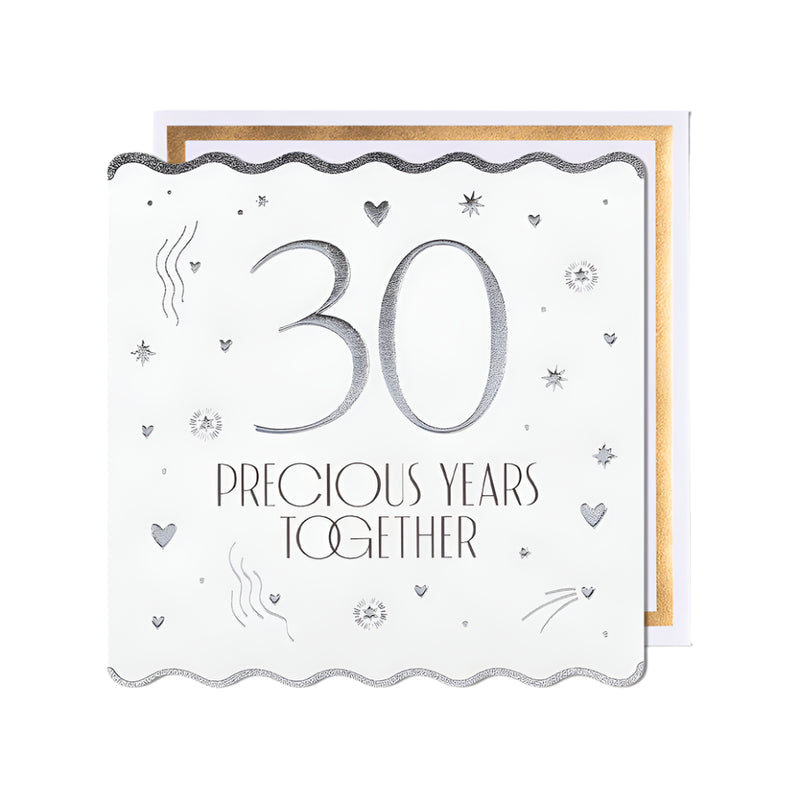 30 Precious Years Together Pearl Anniversary Card  | Putti Celebrations