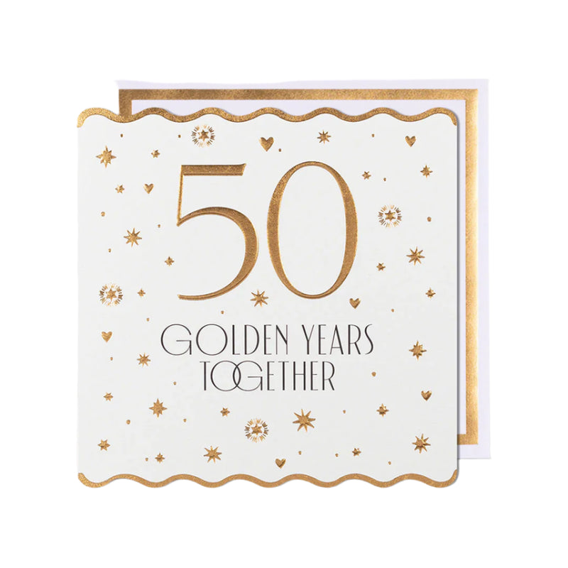 50 Golden Years Together Anniversary Card