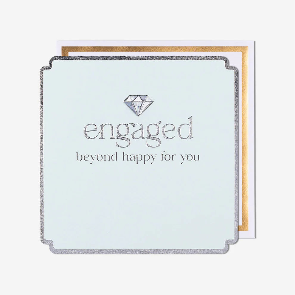 Diamond So Happy For You Engagement Card