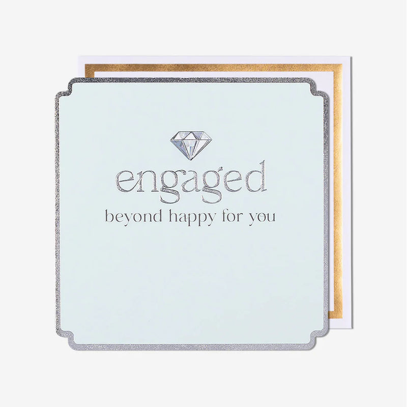 Diamond So Happy For You Engagement Card