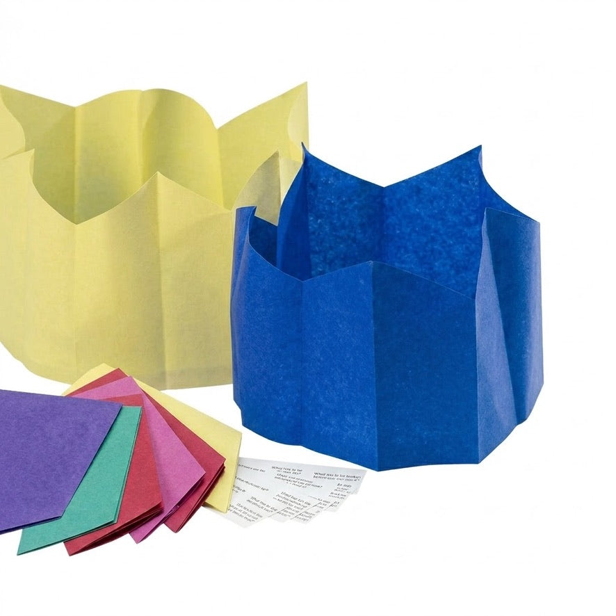 Walpert Gisela Graham Magnolia Eco Christmas Cracker Paper Hats and Jokes