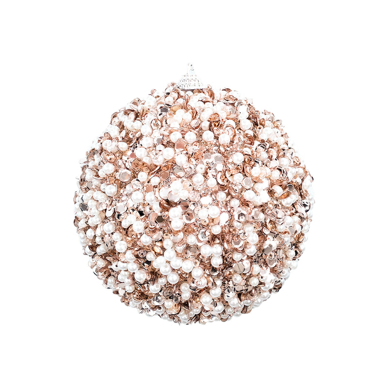 Champagne with Beads Ball Ornament | Putti Christmas Decorations