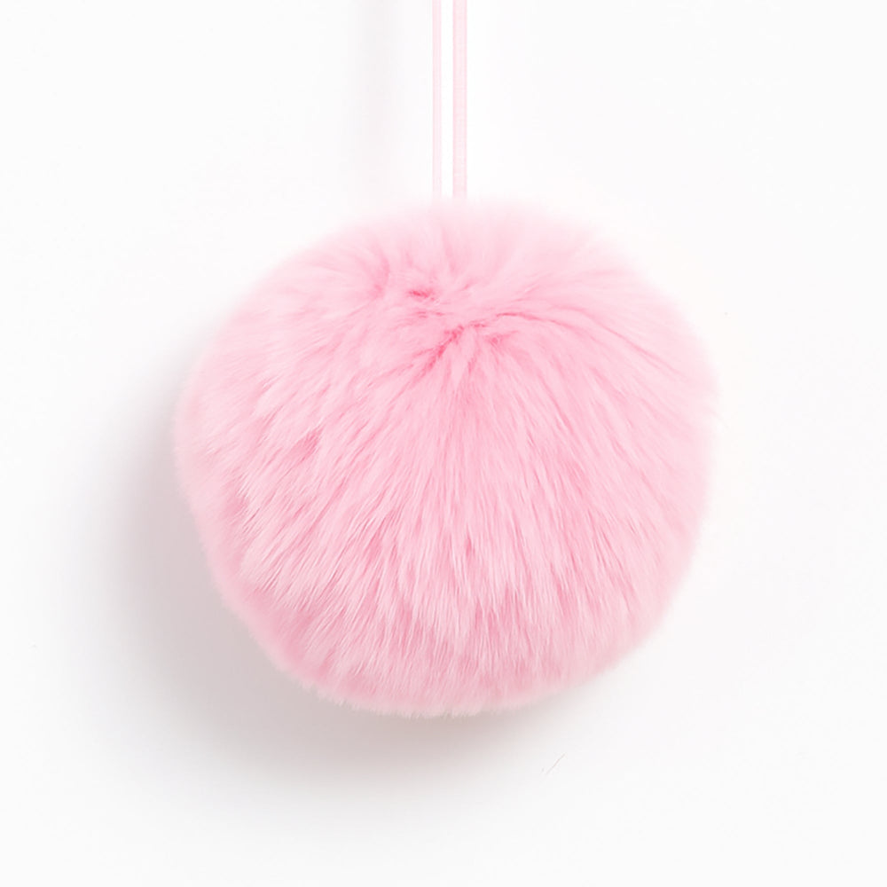 Pink Faux Fur Ball Ornament | Putti Christmas Decorations