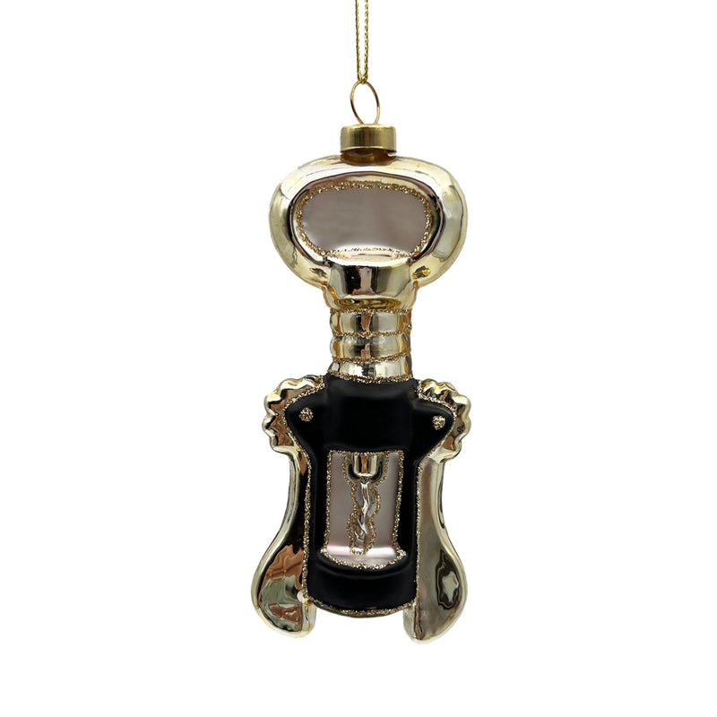 Cork Screw Glass Ornament | Putti Christmas Decorations
