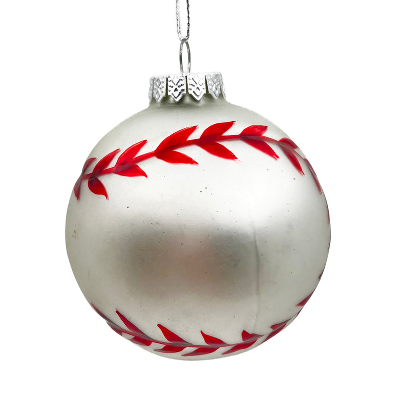 Baseball Glass Ornament | Putti Christmas Decorations