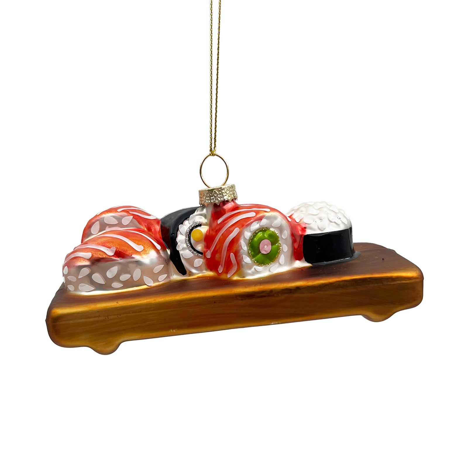 Sushi Tray Glass Ornament