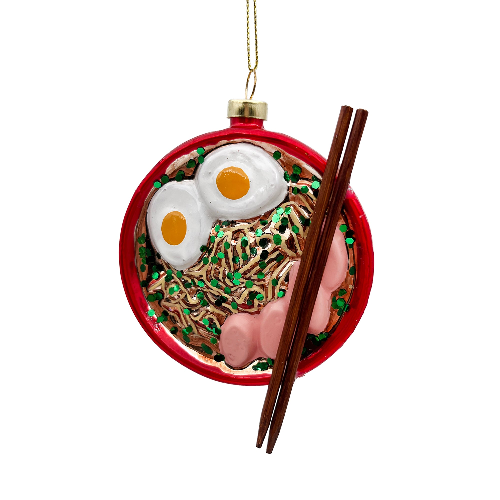 Ramen Bowl Glass Ornament