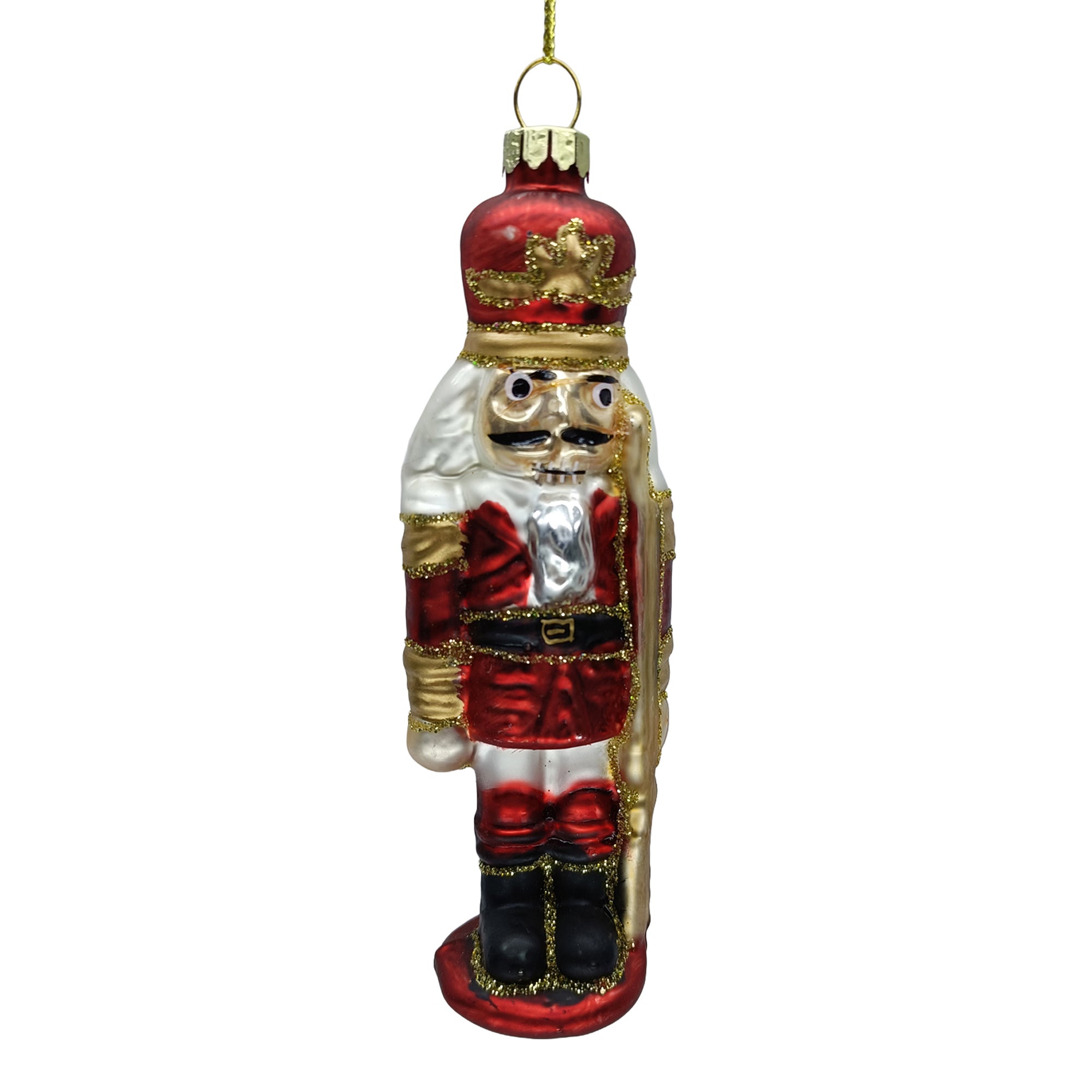 Nutcracker Glass Ornament