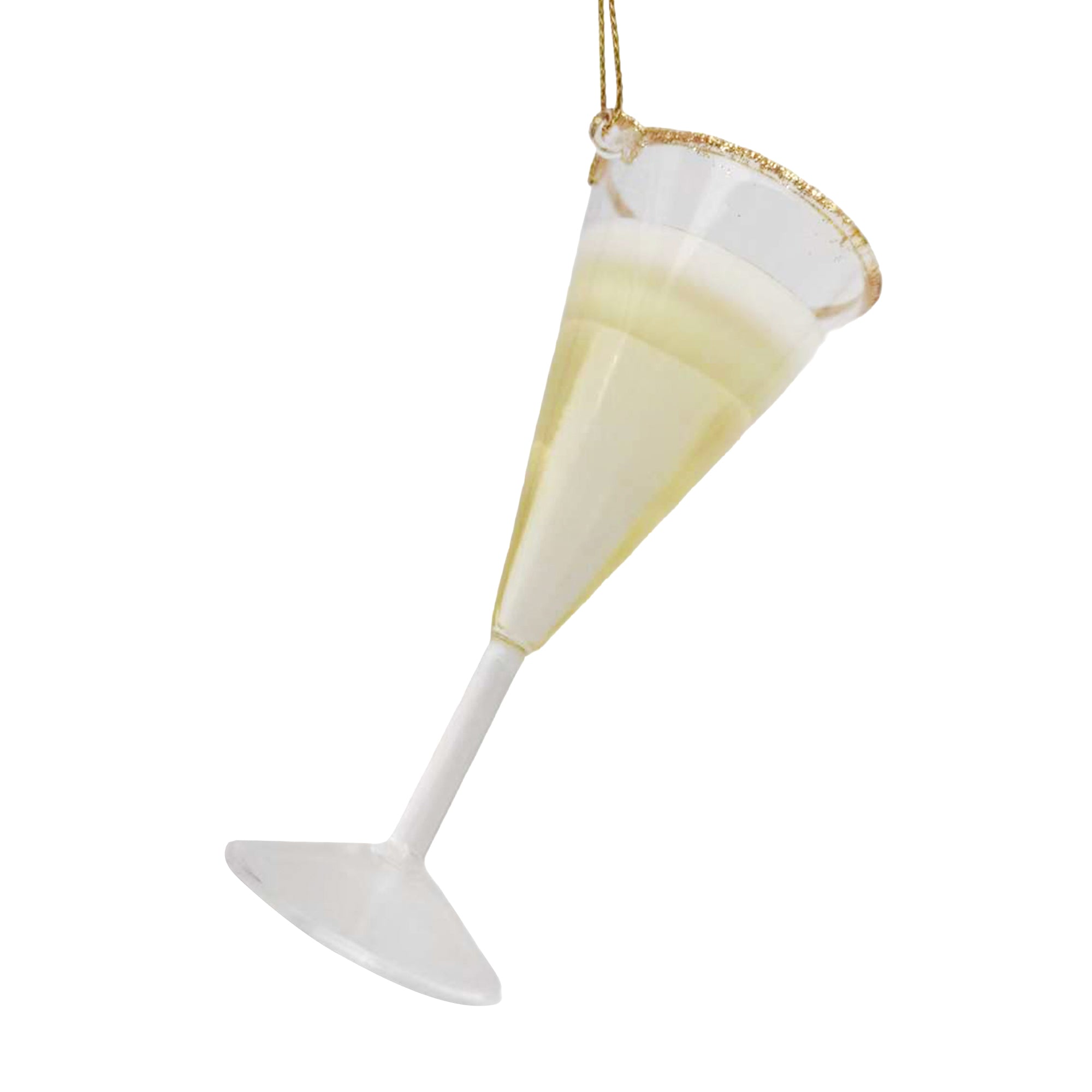 Champagne Flute Glass Ornament