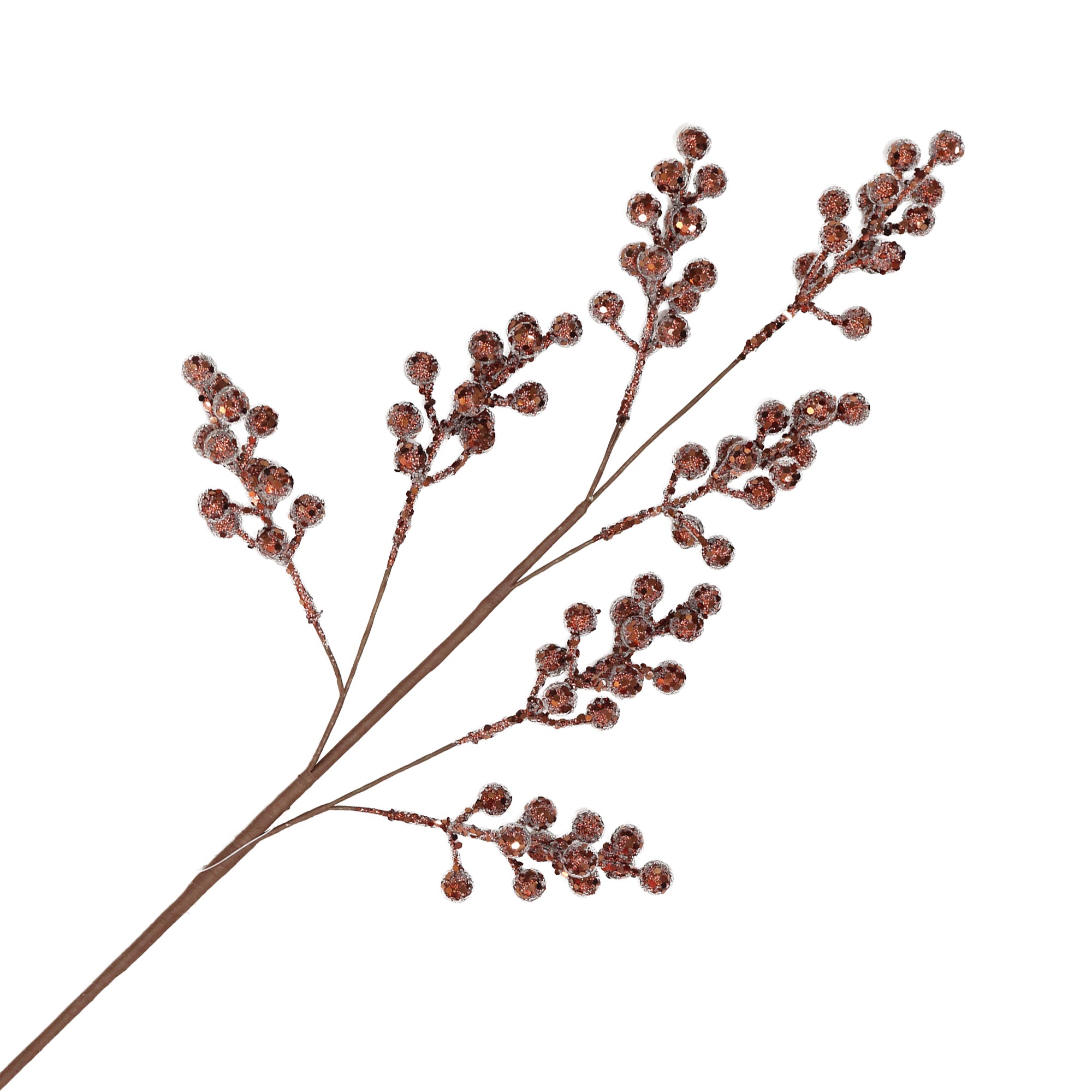 Frosted Brown Berry Spray