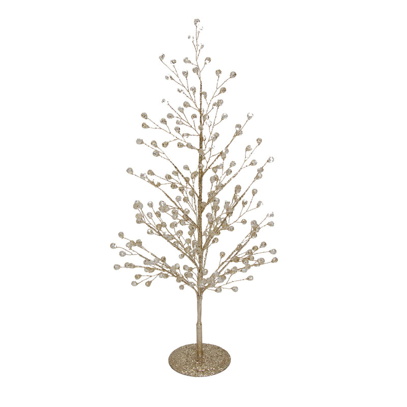 Tree Cluster Champagne Crystal Beads -Medium | Putti Christmas Decorations