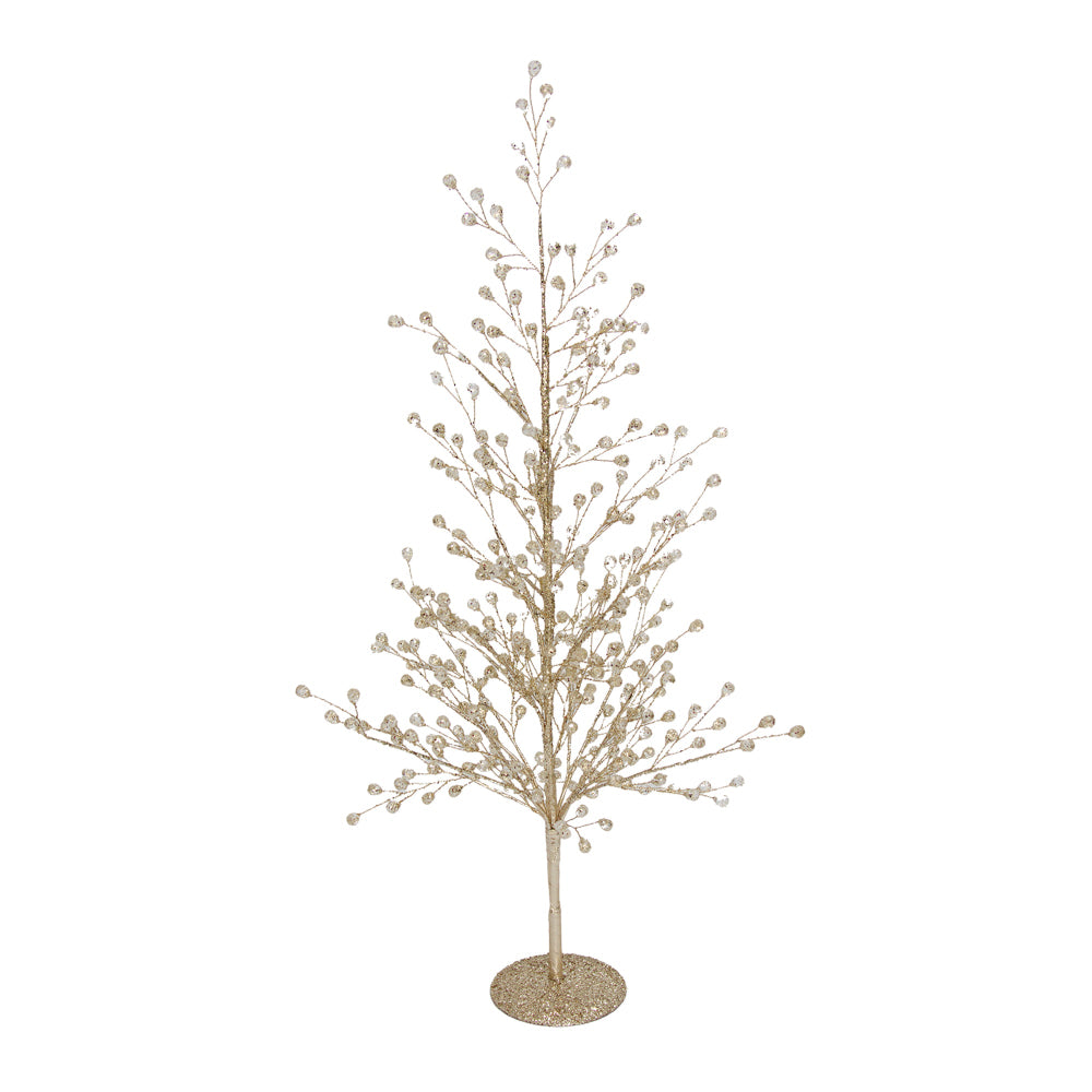 Tree Cluster Champagne Crystal Beads - Large | Putti Christmas Decorations