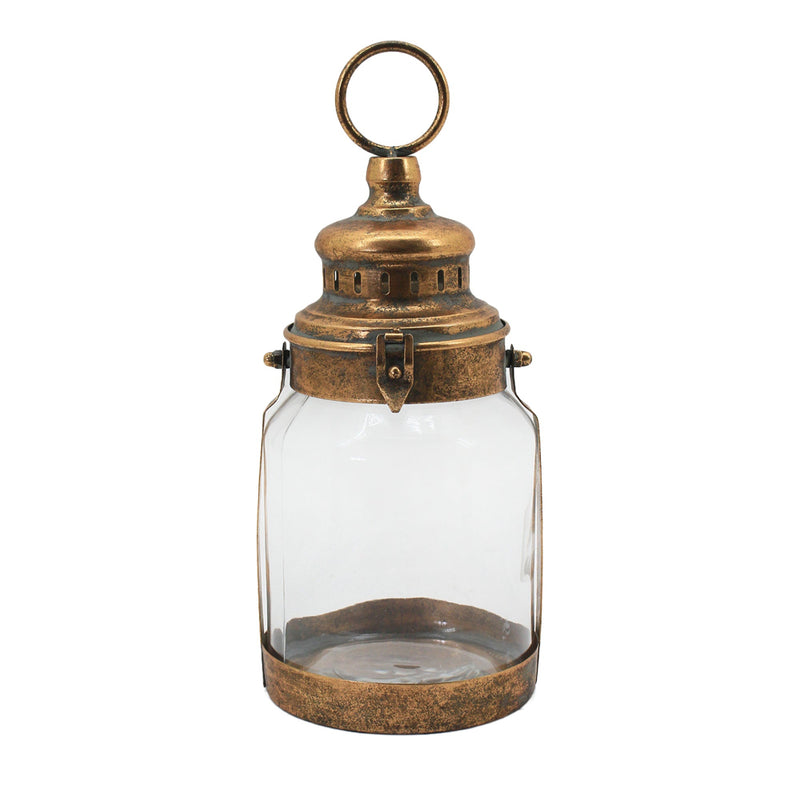 Antique Gold Metal Lantern | Putti Fine Furnishings