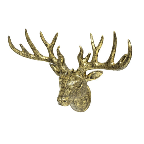 Antique Gold Deer Head
