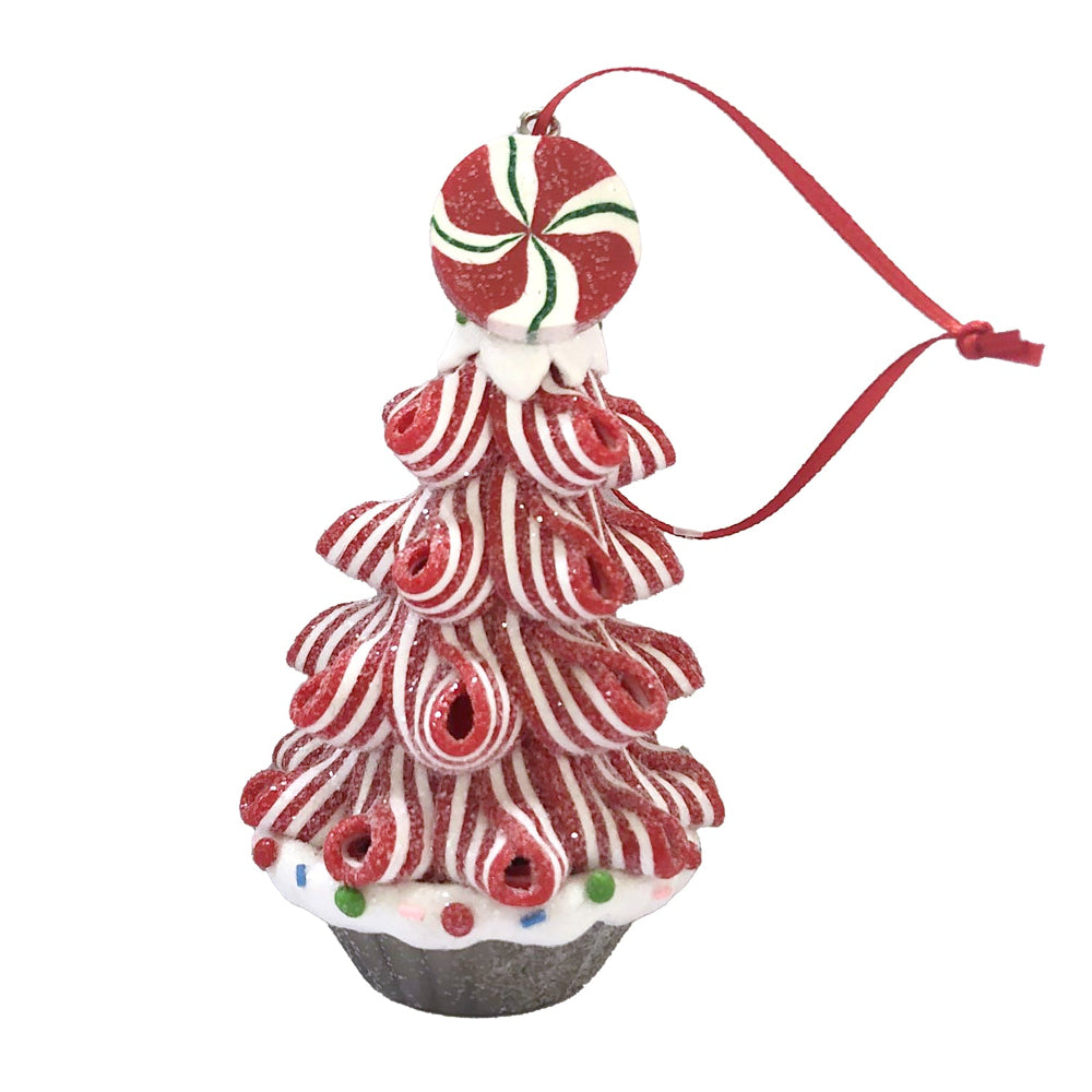 Clay Dough Candy Cane Tree Ornament | Putti Christmas Decorations