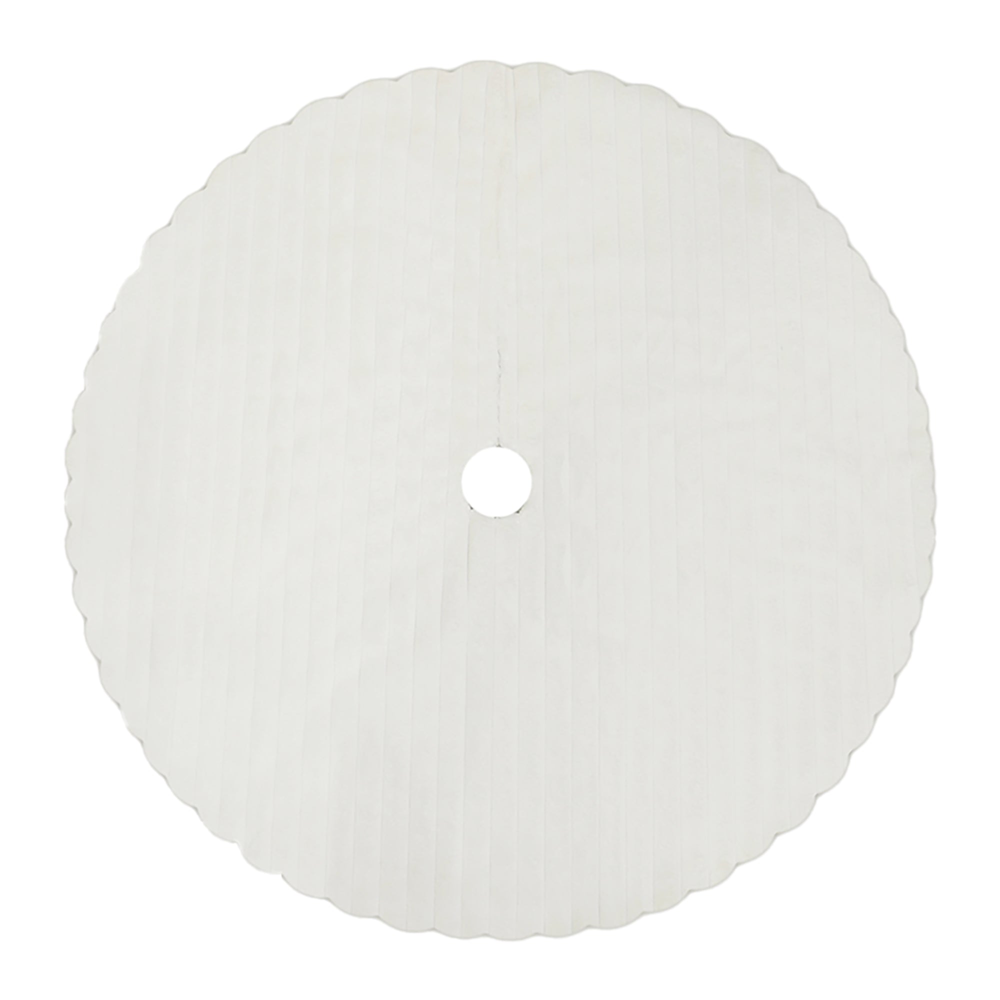 White Ribbed Faux Fur Tree Skirt