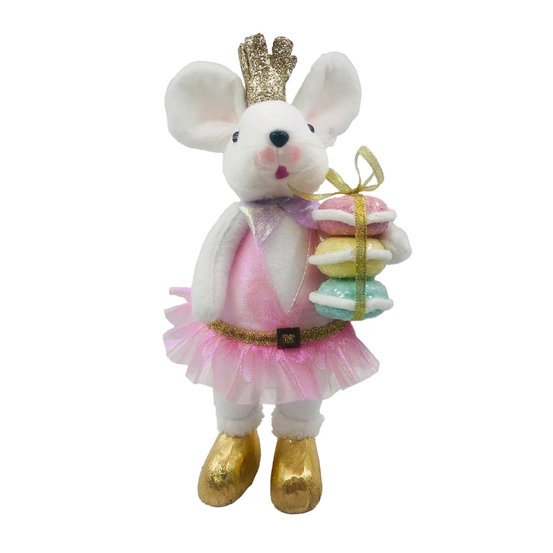 Standing Candy Princess Mouse with Macaroons