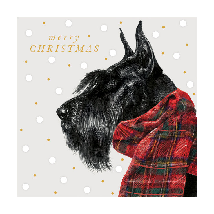 Scottie Dog "Merry Christmas" Pack Christmas Cards