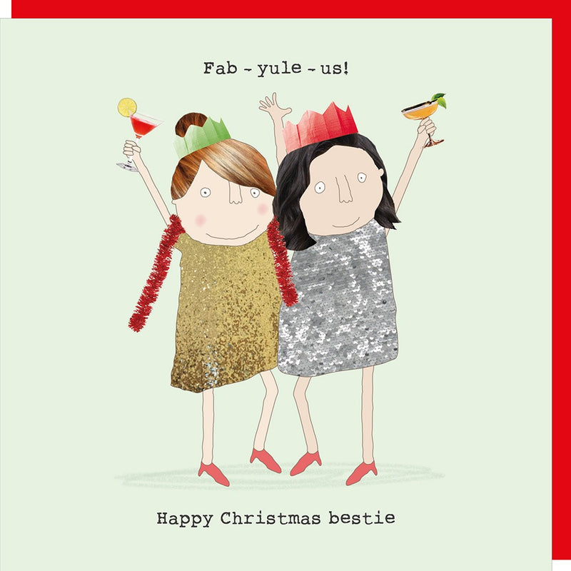 Rosie Made a Thing Christmas Card - Bestie Fab  | Putti Christmas Celebrations