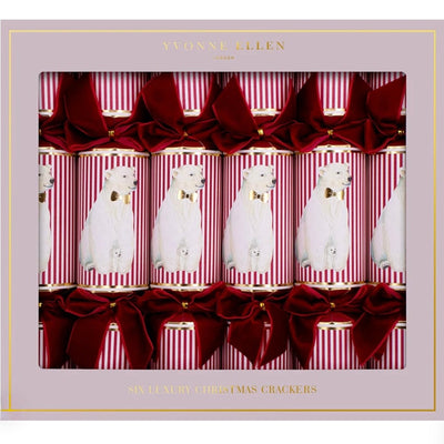 Yvonne Ellen Polar Bear 12" Crackers | Putti Christmas Decorations