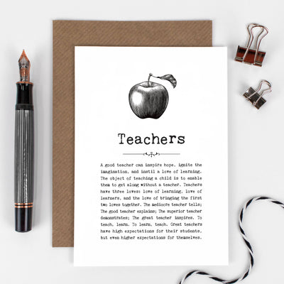 Teacher Quotes Card