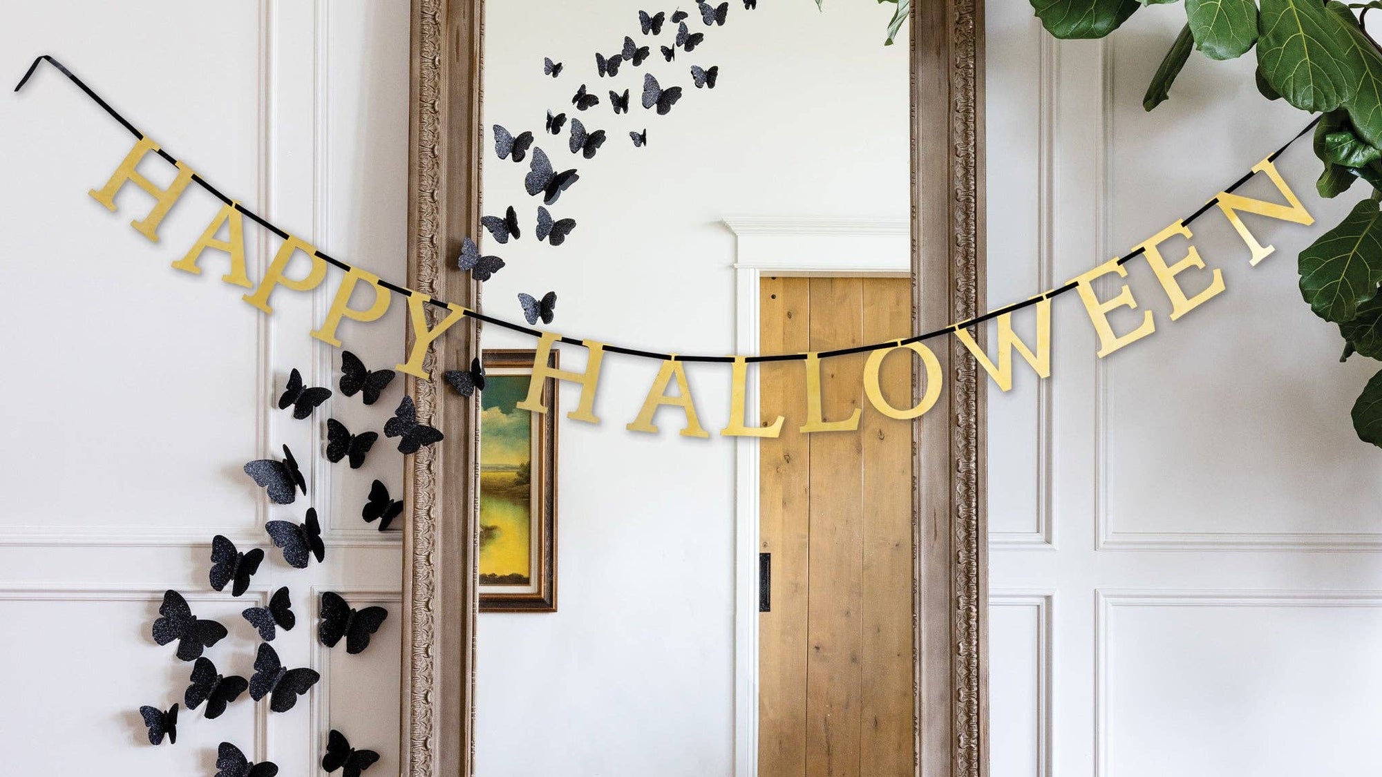 Mystical Happy Halloween Metal Banner