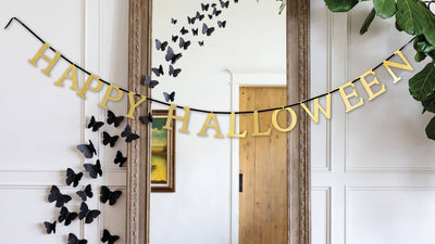 Mystical Happy Halloween Metal Banner