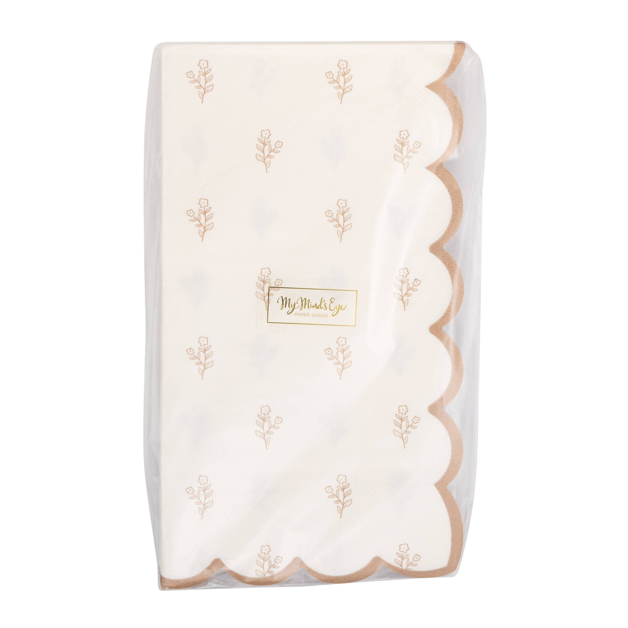 Cottontail Gold Floral Dinner Napkin