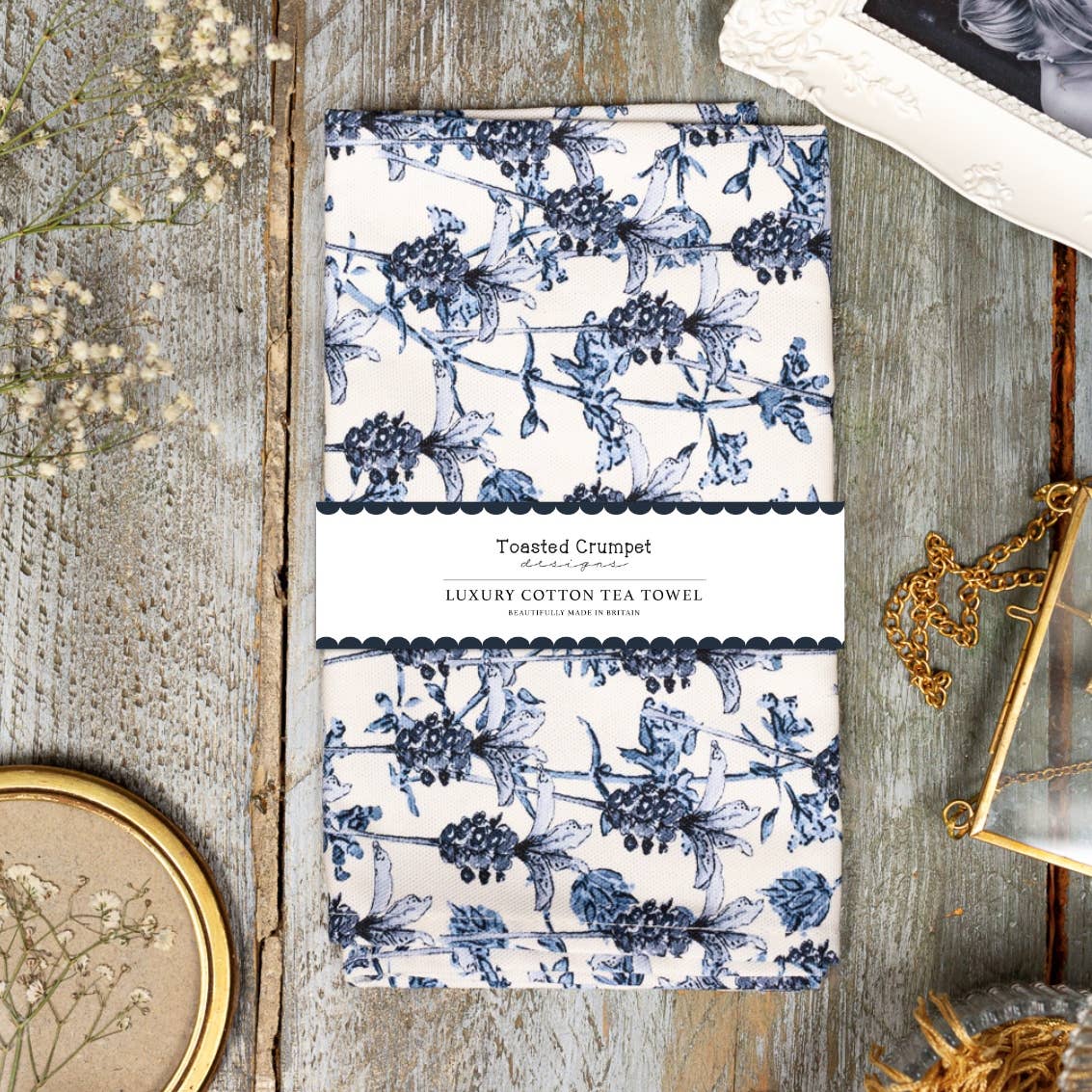Toasted Crumpet - Chateau French Lavender Tea Towel