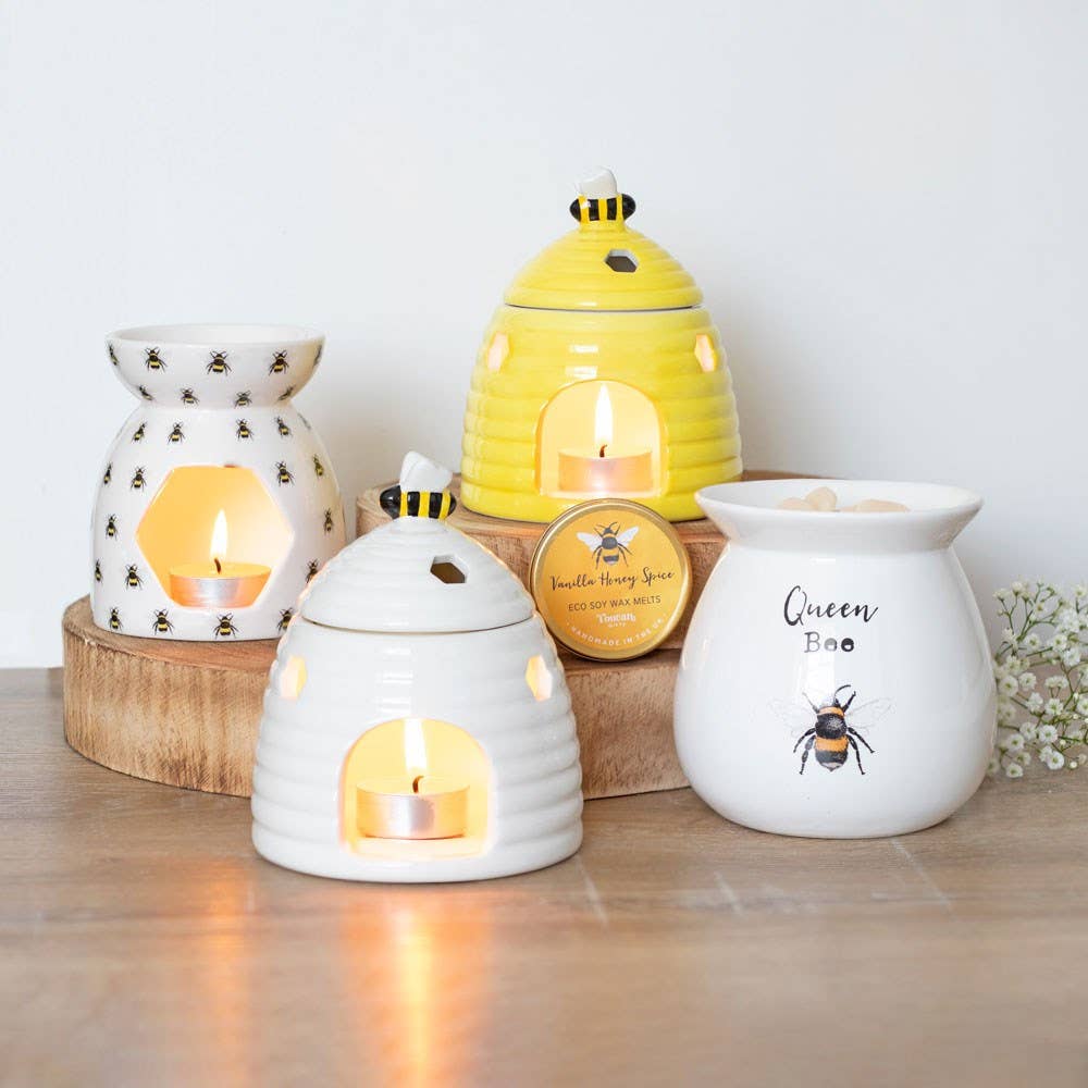All Over Bee Print Oil Burner and Wax Warmer
