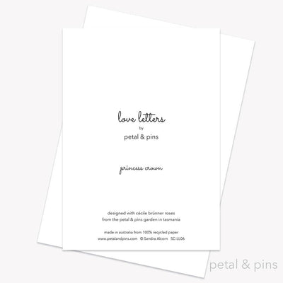 Petal & Pins Princess Crown Floral Greeting Card