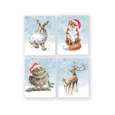 Hare Fox Owl Stag Mini Boxed Christmas Cards