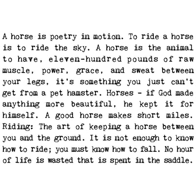 Foiled Birthday Card For Horse Riders