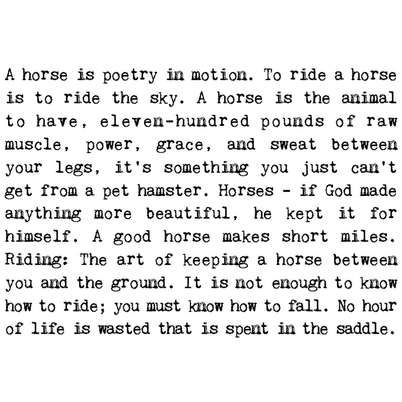 Foiled Birthday Card For Horse Riders