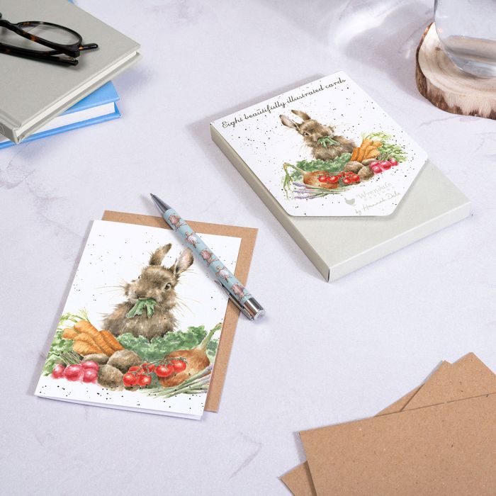 Wrendale "Grow Your Own" Rabbit Note Card Pack | Putti Fine Furnishings