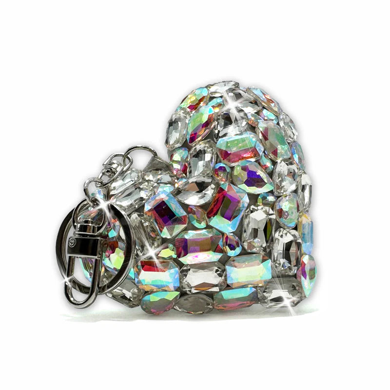 Jeweled Heart Keychain - AB