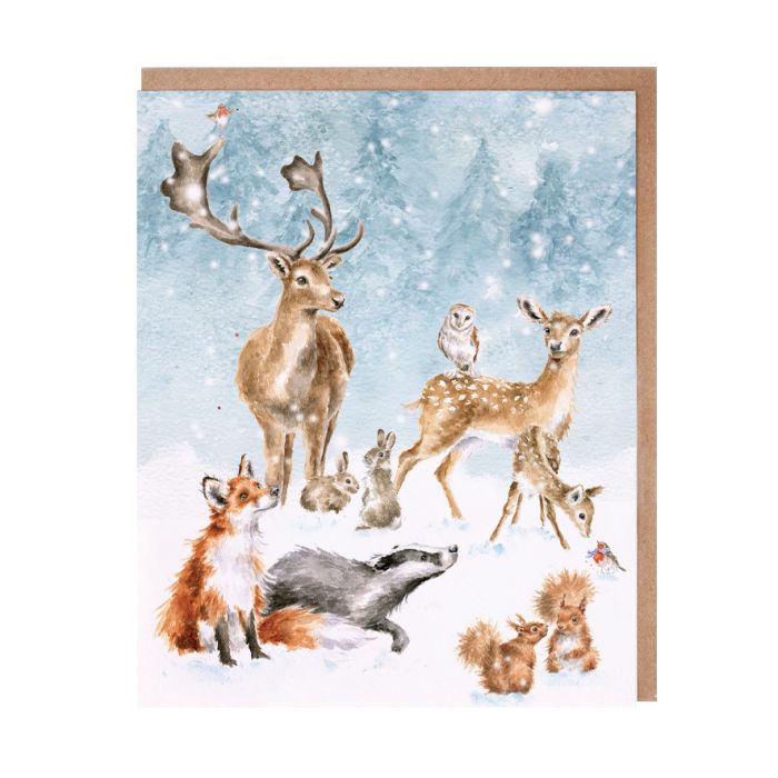 Winter Wonderland Woodland Christmas Card Pack | Putti Christmas Celebrations