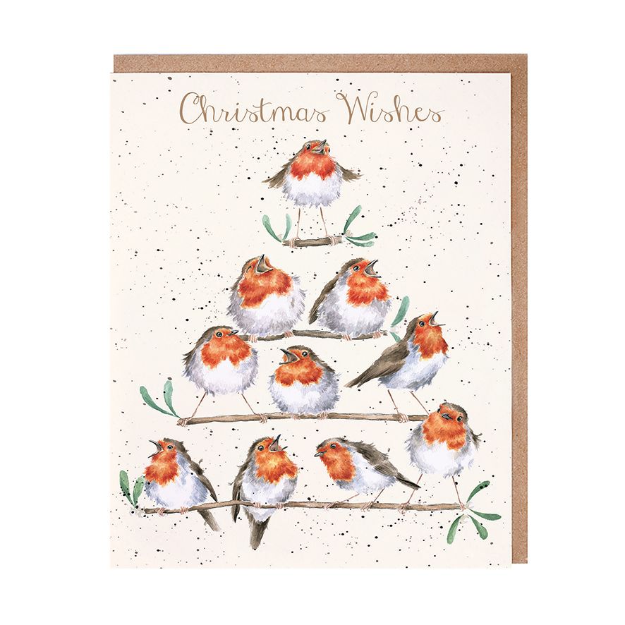 Rockin Robins Robin Christmas Card Pack | Putti Christmas Celebrations