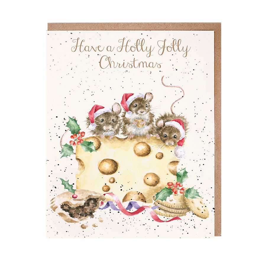 Holly Jolly Mice Christmas Card Pack | Putti Christmas Celebrations