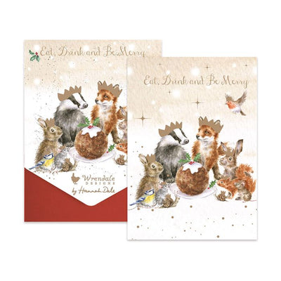The Christmas Party Woodland Animal Christmas Card Pack