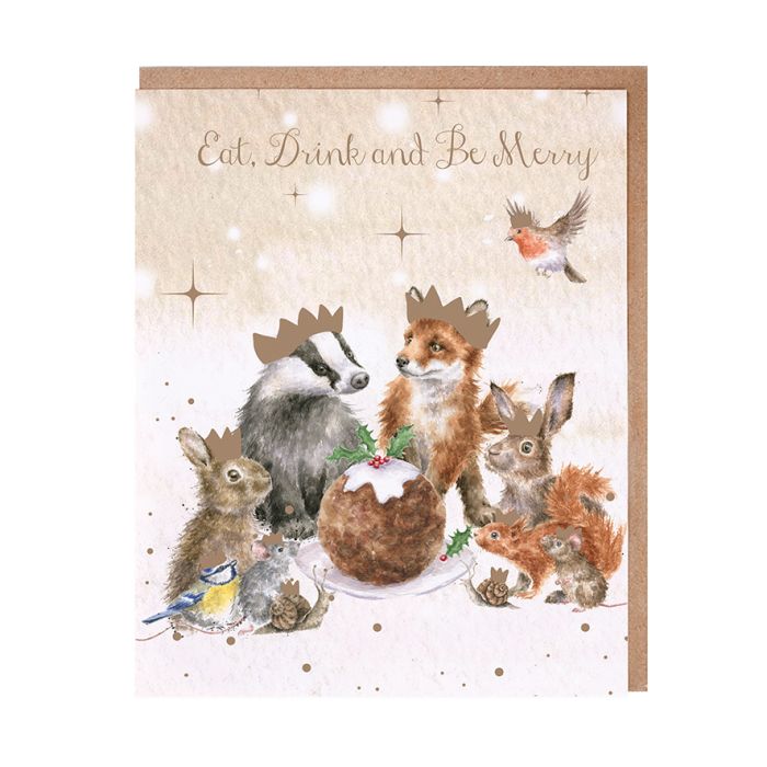 The Christmas Party Woodland Animal Christmas Card Pack