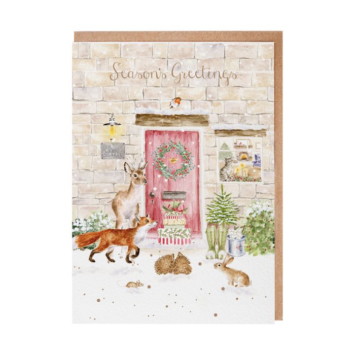 The Christmas Cottage Woodland Animal Christmas Card Pack