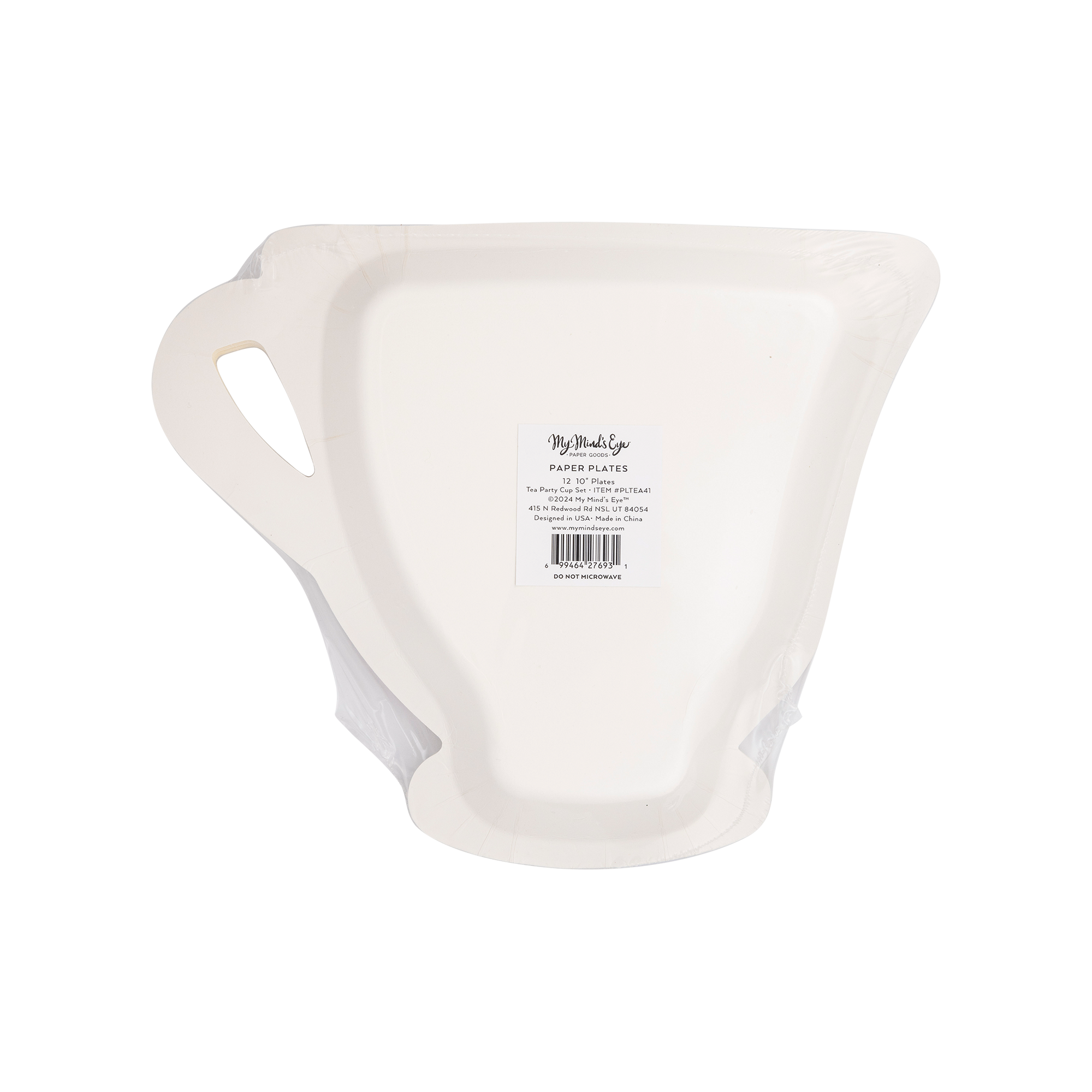 Tea Party Cup Shaped Paper Plate Set - 3 colors