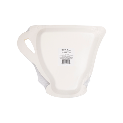 Tea Party Cup Shaped Paper Plate Set - 3 colors