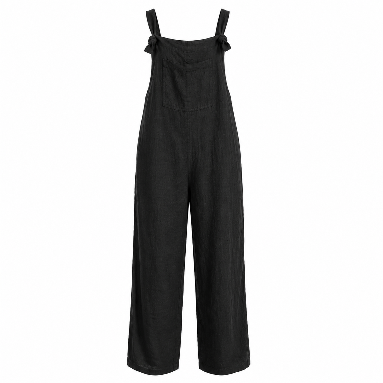 Linen Dungare - Black