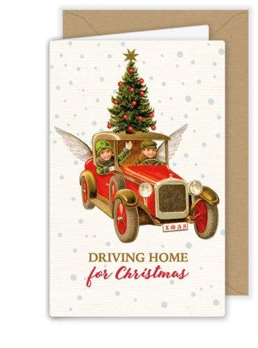 Driving Home for Christmas Greeting Card | Putti Christmas Cards